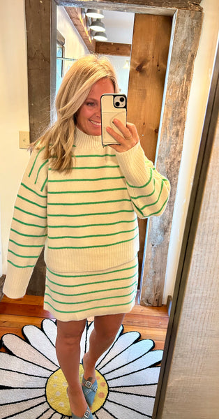 Greenly Stripe Knit Sweater