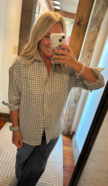 River Plaid Button Up