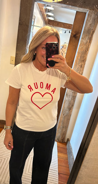 Amour Tourist Tee - The Green Shelf Boutique
