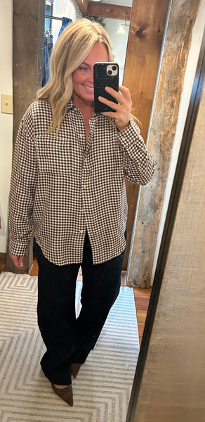 River Plaid Button Up