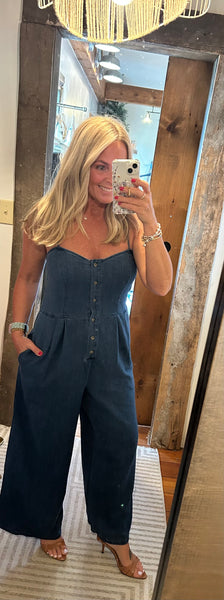 Angel Eyes Denim Jumpsuit