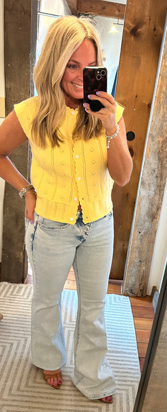 HR Easy Flare Button-fly Jean