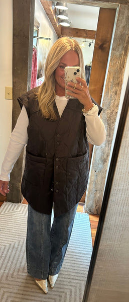 Reversible Oversized Quilted Vest