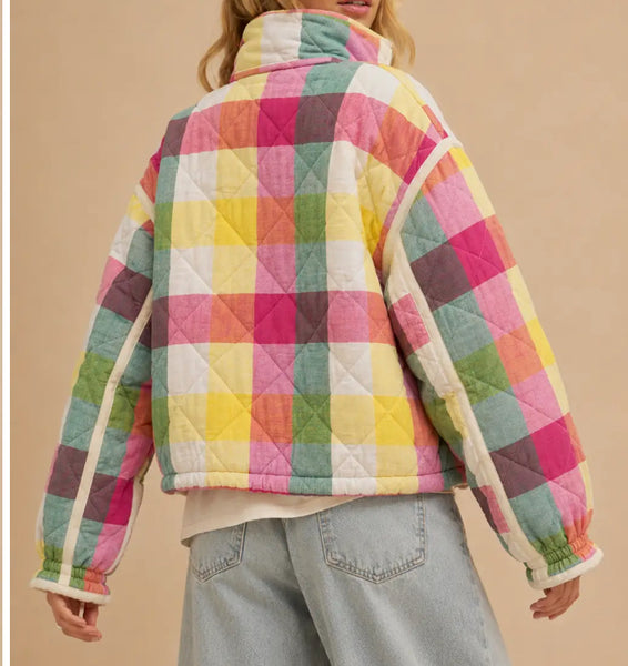 Josie Plaid Quilted Jacket