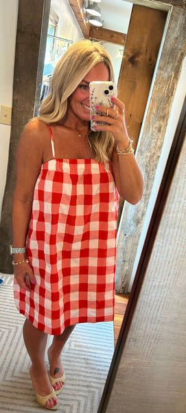 Plaid Cami Mini Dress