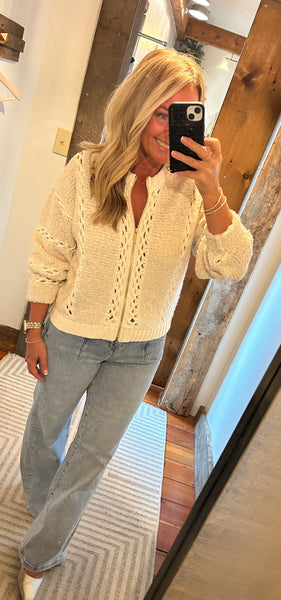 Sundance Zip Up Sweater Jacket