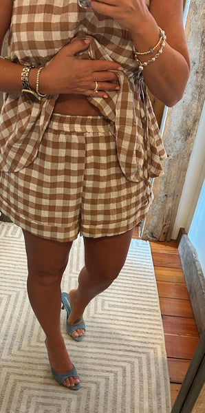 Gingham Short