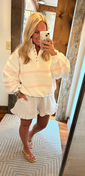 Ella Ruffle Hem Sweat Short
