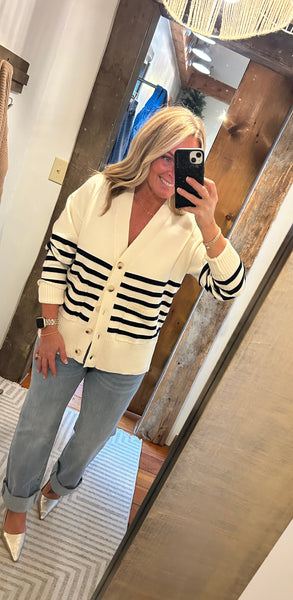 Stella Striped Cardi