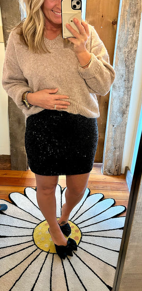 Ciera Sequin Mini Skirt