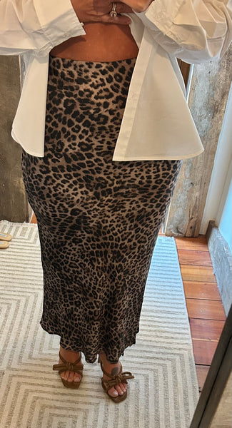 Izabel Leopard Skirt