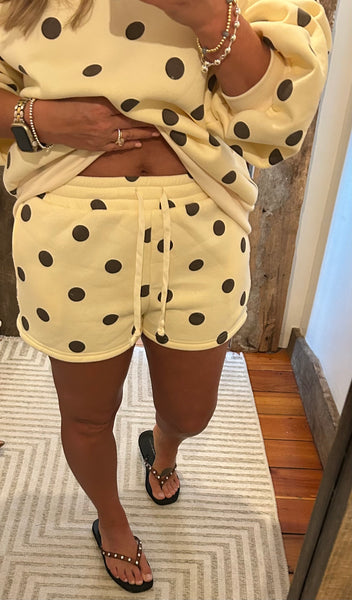 Polka Dot Fleece Short