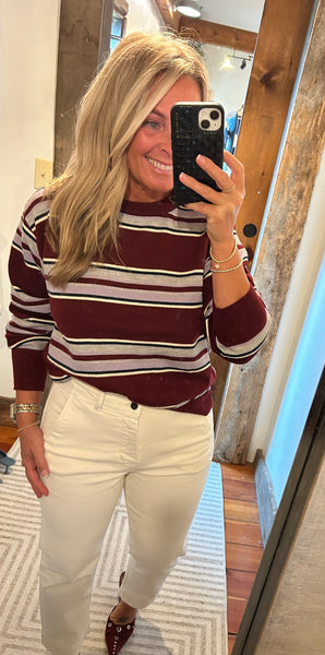 LS Stripe Pullover