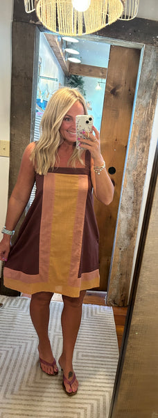 Parker Color-Block Mini Dress