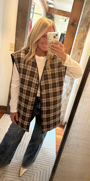 Reversible Oversized Quilted Vest