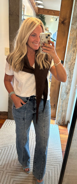 Knit Triangle Scarf