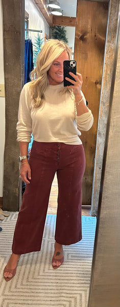 HR Wide Leg Crop
