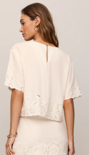 Day Embroidered Linen Top