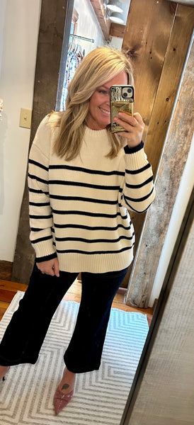 Boyfriend Stripe Sweater