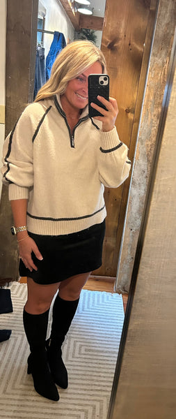 Ciera Faux Suede Mini Skirt