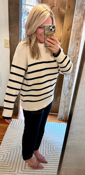 Boyfriend Stripe Sweater