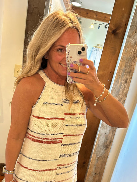 Micha Stripe Knit Dress