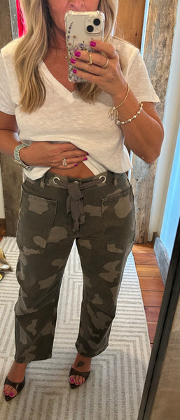 Camo Belted Jean