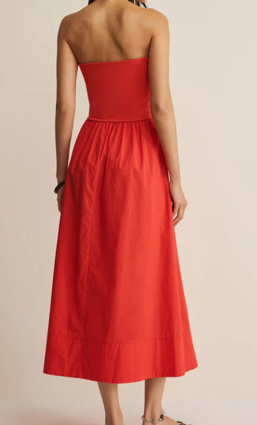 Sunsought Strapless Midi Dress