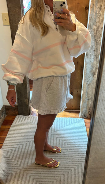 Ella Ruffle Hem Sweat Short