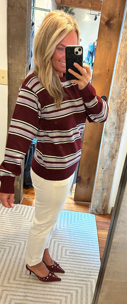 LS Stripe Pullover