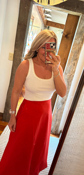 Jaidynn Whipstitch Rib Tank