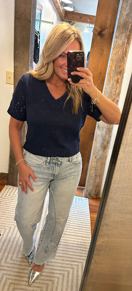 Janice Short Sleeve sweater