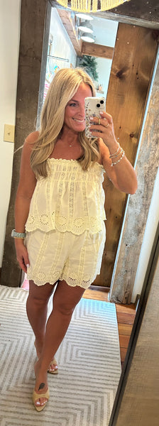 Laine Eyelet Short