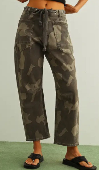 Camo Belted Jean