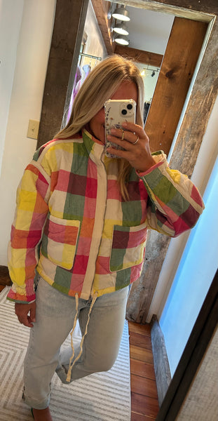 Josie Plaid Quilted Jacket