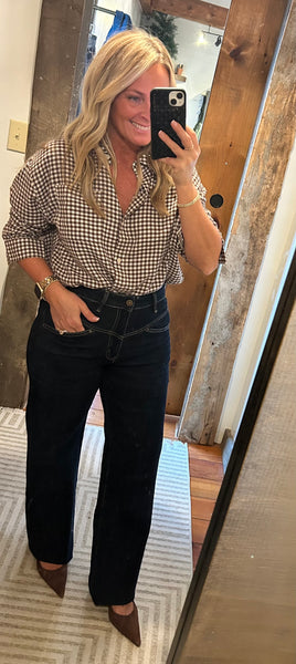 River Plaid Button Up