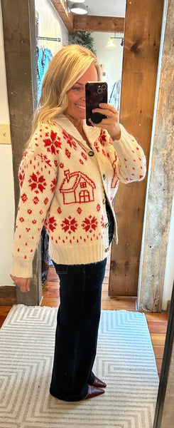 Snowflake Button Up Cardi