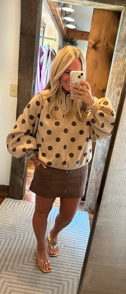 Piper Polka Dot Pullover
