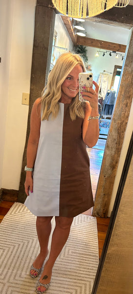 Quinn Color-Block Mini Dress