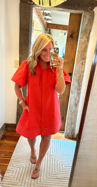 SS Button Down Dress