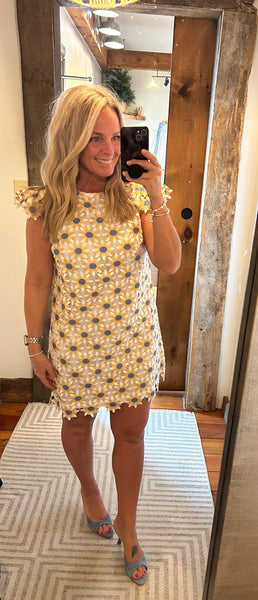 Violet Lace Shift Dress
