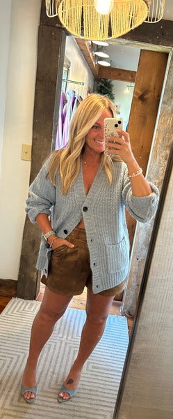 Ivory Suede Short
