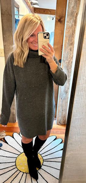 Richie Turtleneck Sweater Dress The Green Shelf Boutique Richie Turtleneck Sweater Dress The Green Shelf Boutique