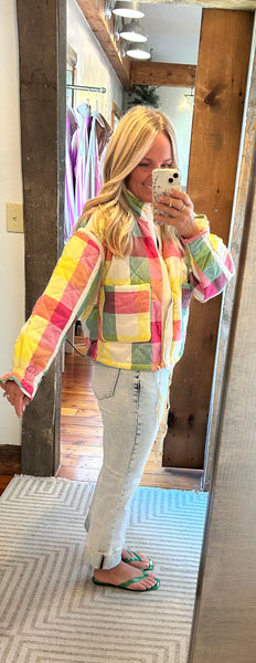 Josie Plaid Quilted Jacket