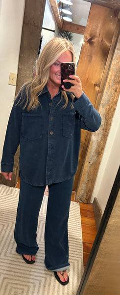 Hunter Knit Denim Pant - The Green Shelf Boutique