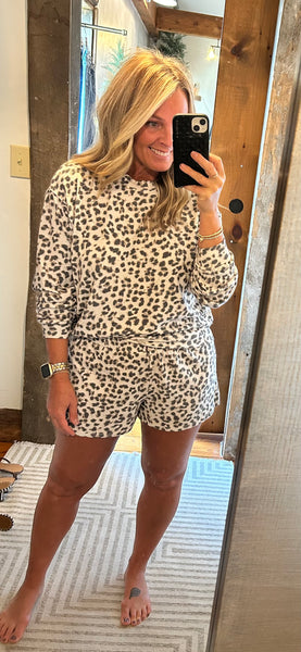 Luxe Leopard LS Top