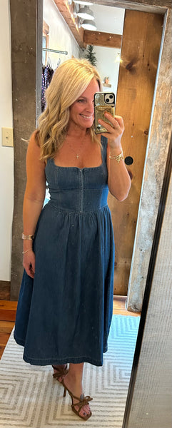 Denim Midi Dress