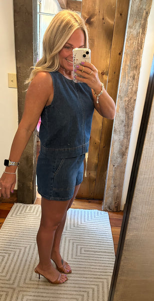 Sun Seeker Denim Tank