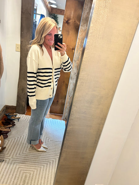 Stella Striped Cardi