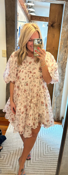 Isabelle Rose Print Dress